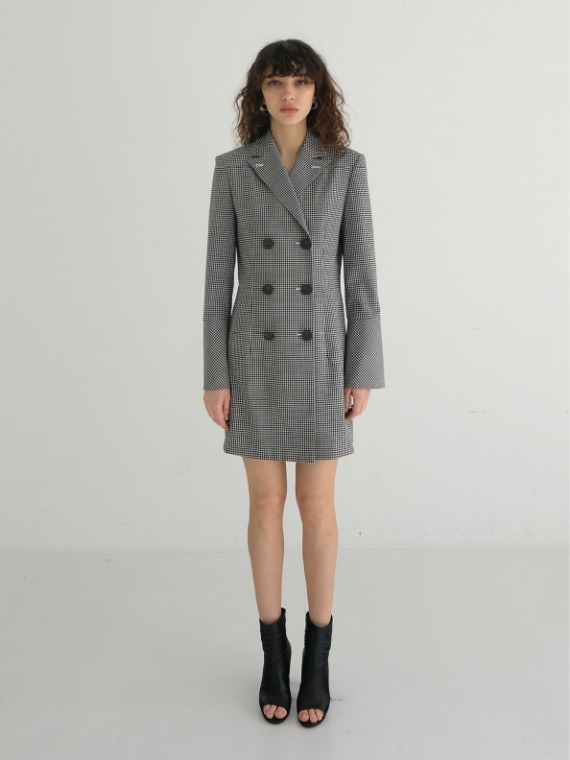 [REFURB] REESE DOUBLE JACKET DRESS_CHECK